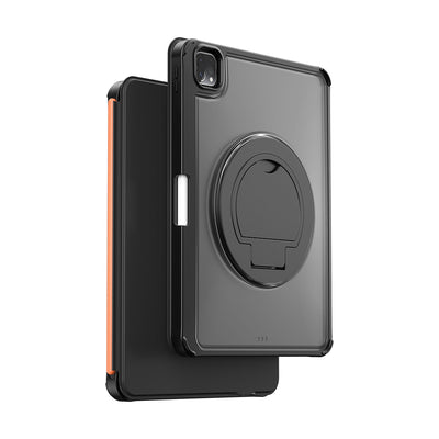 Apple iPad Pro 11 2025 M5 MK-007 Combo Pro Kalem Bölmeli Klavyeli Standlı Kılıf Siyah