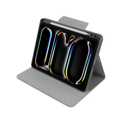 Apple iPad Pro 11 2025 M5 Raptic Spin Detachable Folio PU Ayrılabilir Kalem Bölmeli Standlı Kılıf Siyah