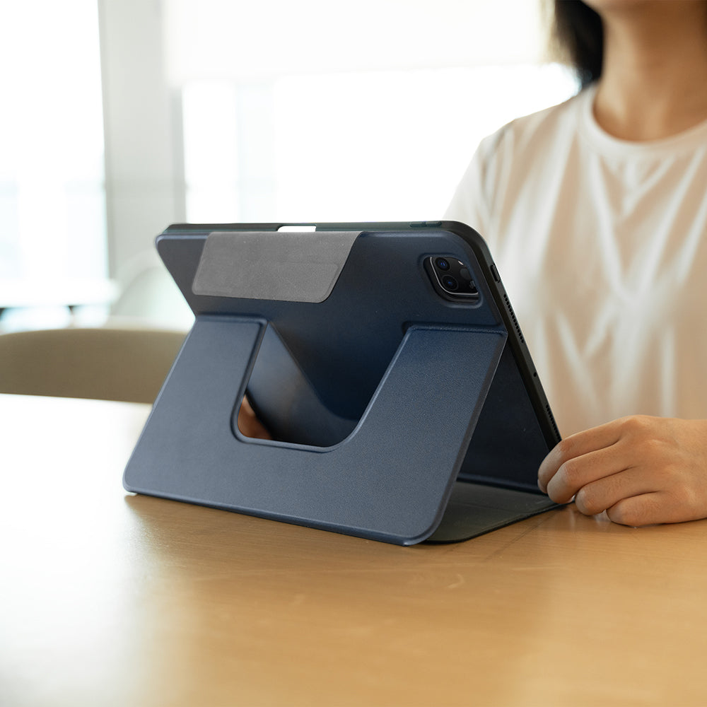 iPad Pro 11 2025 M5 Raptic Spin Detachable Folio PU Ayrılabilir Kalem Bölmeli Standlı Kılıf