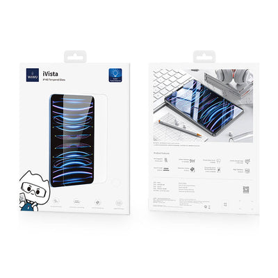 Apple iPad Pro 11 2025 M5 Wiwu Wi-GQ003 iVista Serisi Oleofobik HD Temperli Cam Ekran Koruyucu Şeffaf