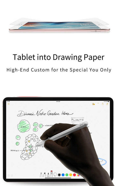 Apple iPad Pro 11 Kağıt Hisli Wiwu iPaper Like Tablet Ekran Koruyucu Renksiz