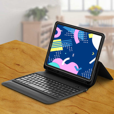 Apple iPad Pro 11 Wiwu Keyboard Folio Kablosuz Klavyeli Kılıf Siyah