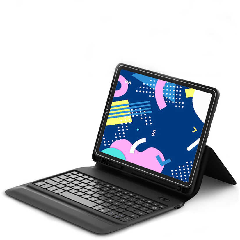Apple iPad Pro 11 Wiwu Keyboard Folio Kablosuz Klavyeli Kılıf Siyah