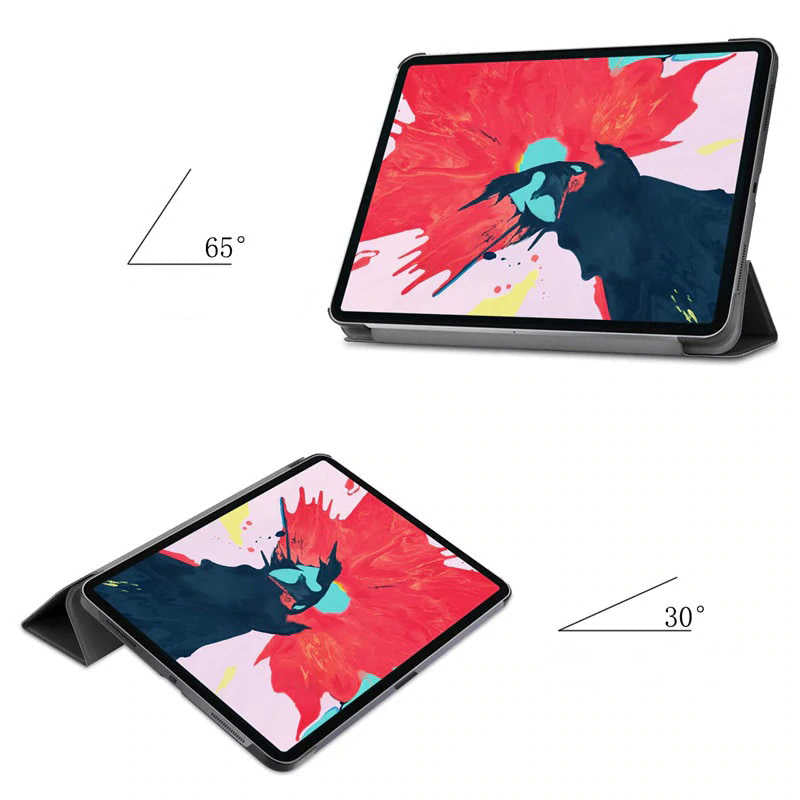 Apple iPad Pro 12.9 2020 (4.Nesil) Zore Smart Cover Standlı 1-1 Kılıf