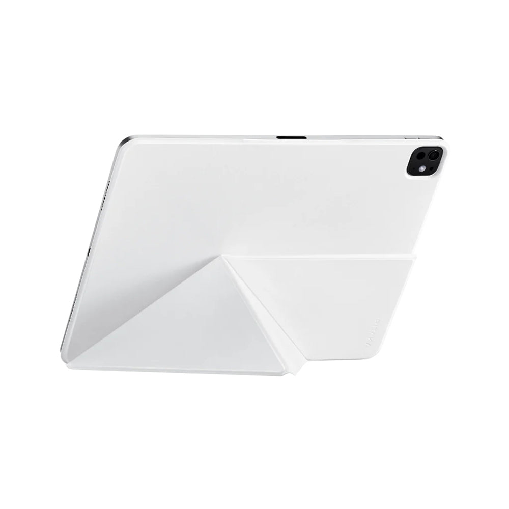 Apple iPad Pro 13 2024 Pitaka MagEZ Folio 2 Kalem Bölmeli Standlı Kılıf Beyaz