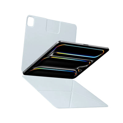 Apple iPad Pro 13 2024 Pitaka MagEZ Folio 2 Kalem Bölmeli Standlı Kılıf Beyaz