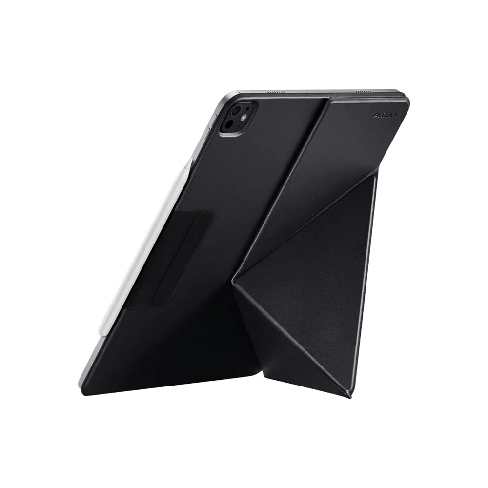 Apple iPad Pro 13 2024 Pitaka MagEZ Folio 2 Kalem Bölmeli Standlı Kılıf Beyaz