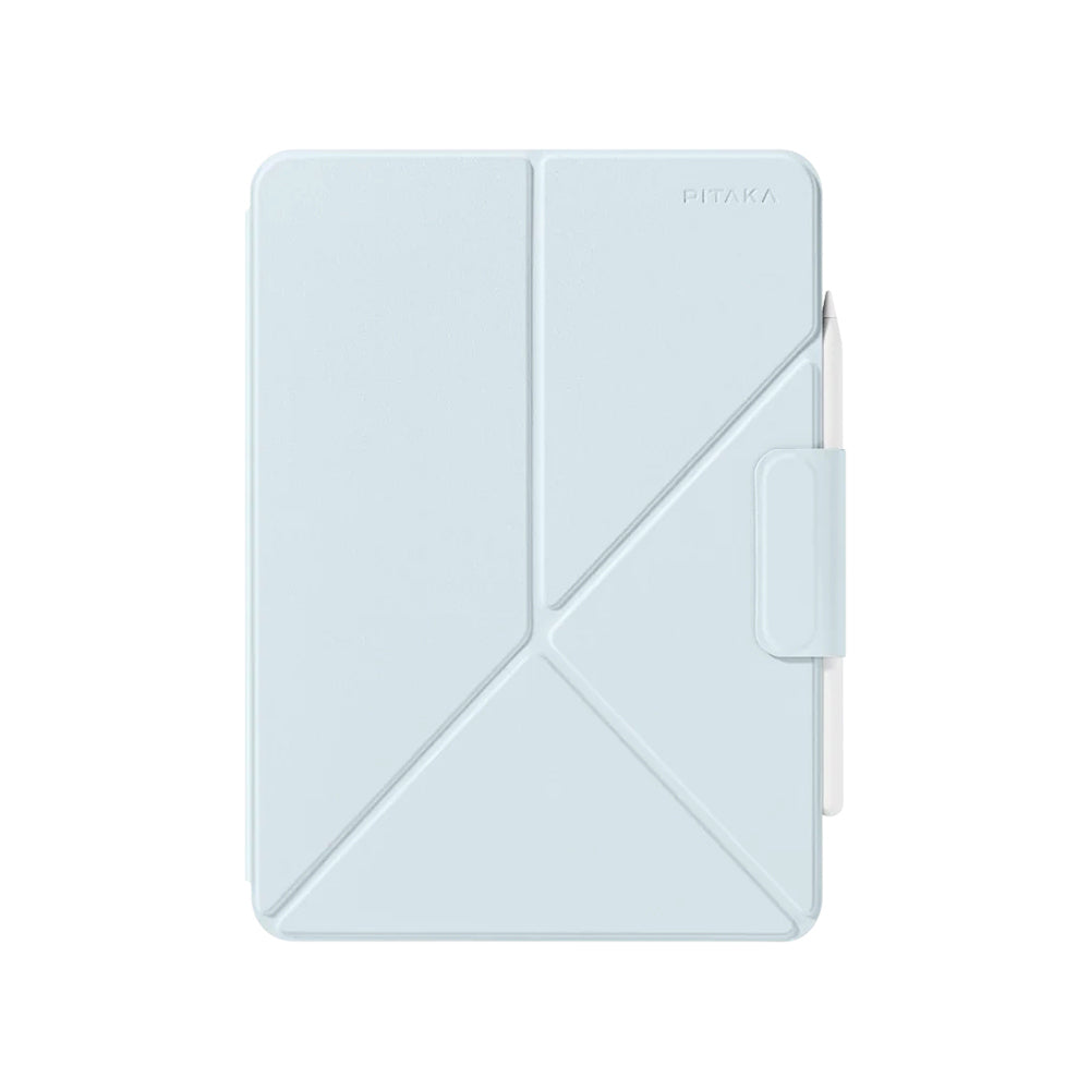 Apple iPad Pro 13 2024 Pitaka MagEZ Folio 2 Kalem Bölmeli Standlı Kılıf Beyaz