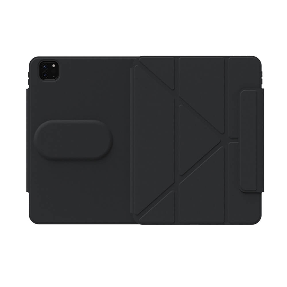 Apple iPad Pro 13 2024 Wiwu 360° Dönebilen Standlı Magnetik Koruyucu Tablet Kılıfı Siyah