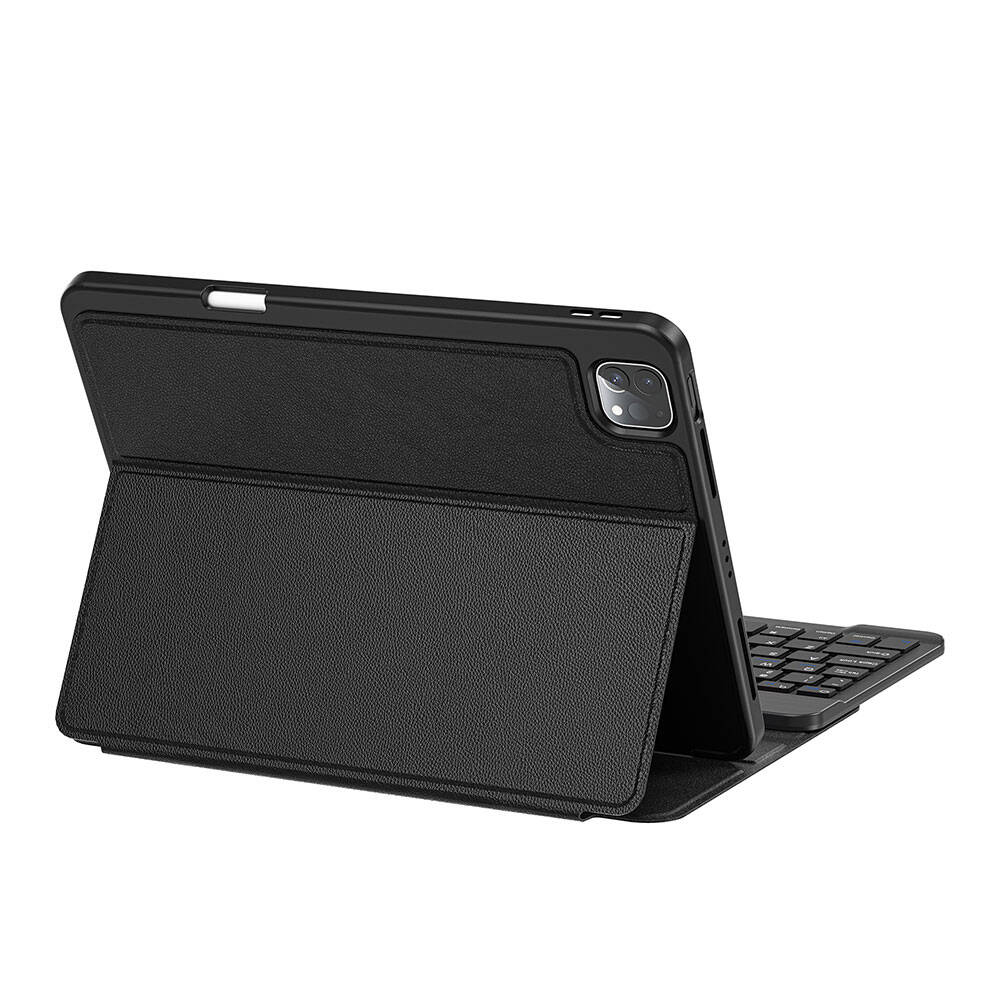 Apple iPad Pro 13 2024 Wiwu Protective Gizli Kalem Bölmeli Klavyeli Kılıf Siyah