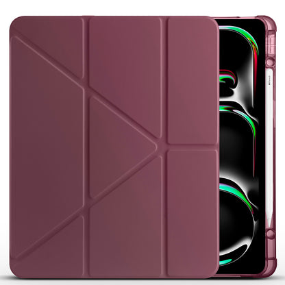 Apple iPad Pro 13 2025 M5 Kılıf Zore Tri Folding Kalem Bölmeli Standlı Kılıf