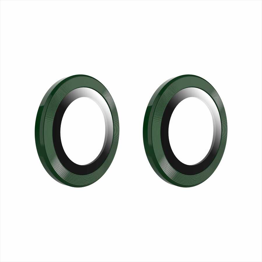 Apple iPhone 11 Go Des Eagle Kamera Lens Koruyucu Koyu Yeşil