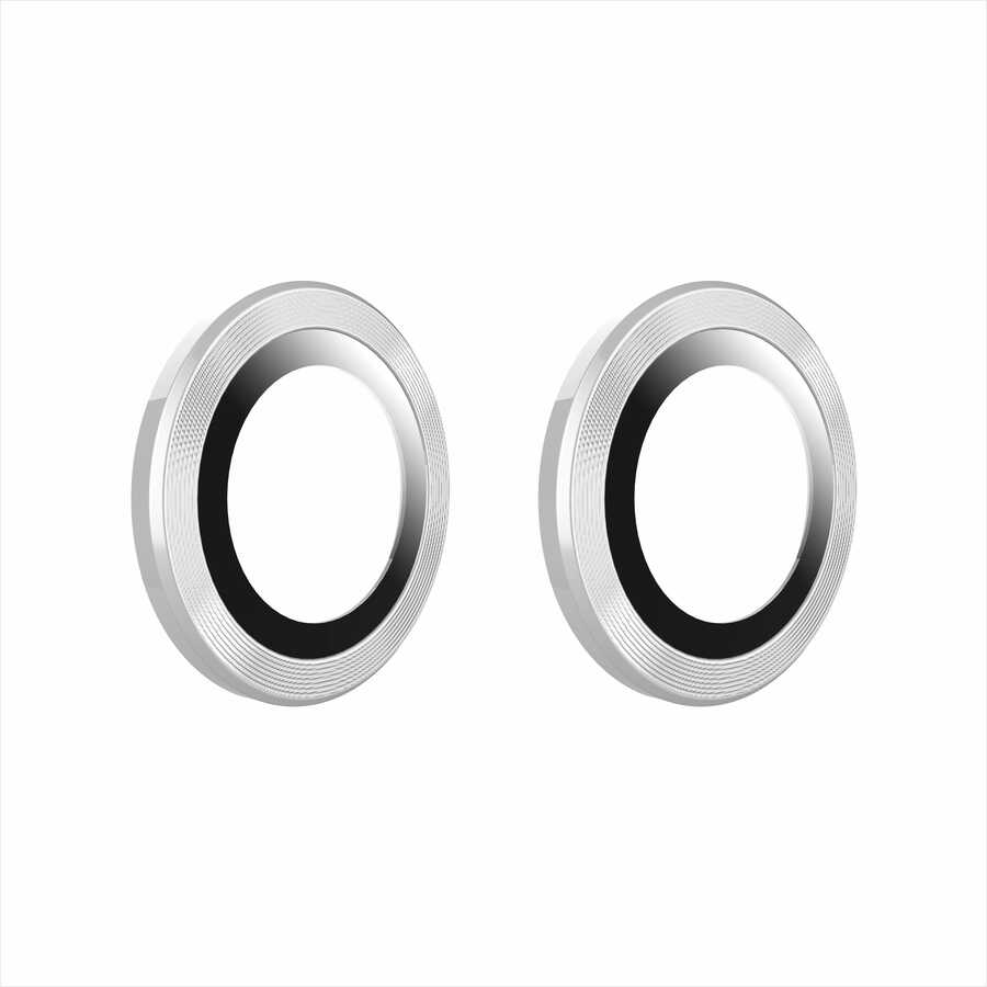Apple iPhone 11 Go Des Eagle Kamera Lens Koruyucu Gümüş