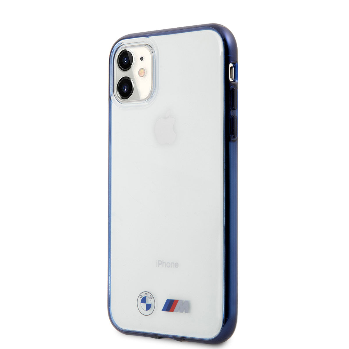 Apple iPhone 11 Kılıf BMW Buzlu Transparan Dizayn Kapak Şeffaf-Mavi