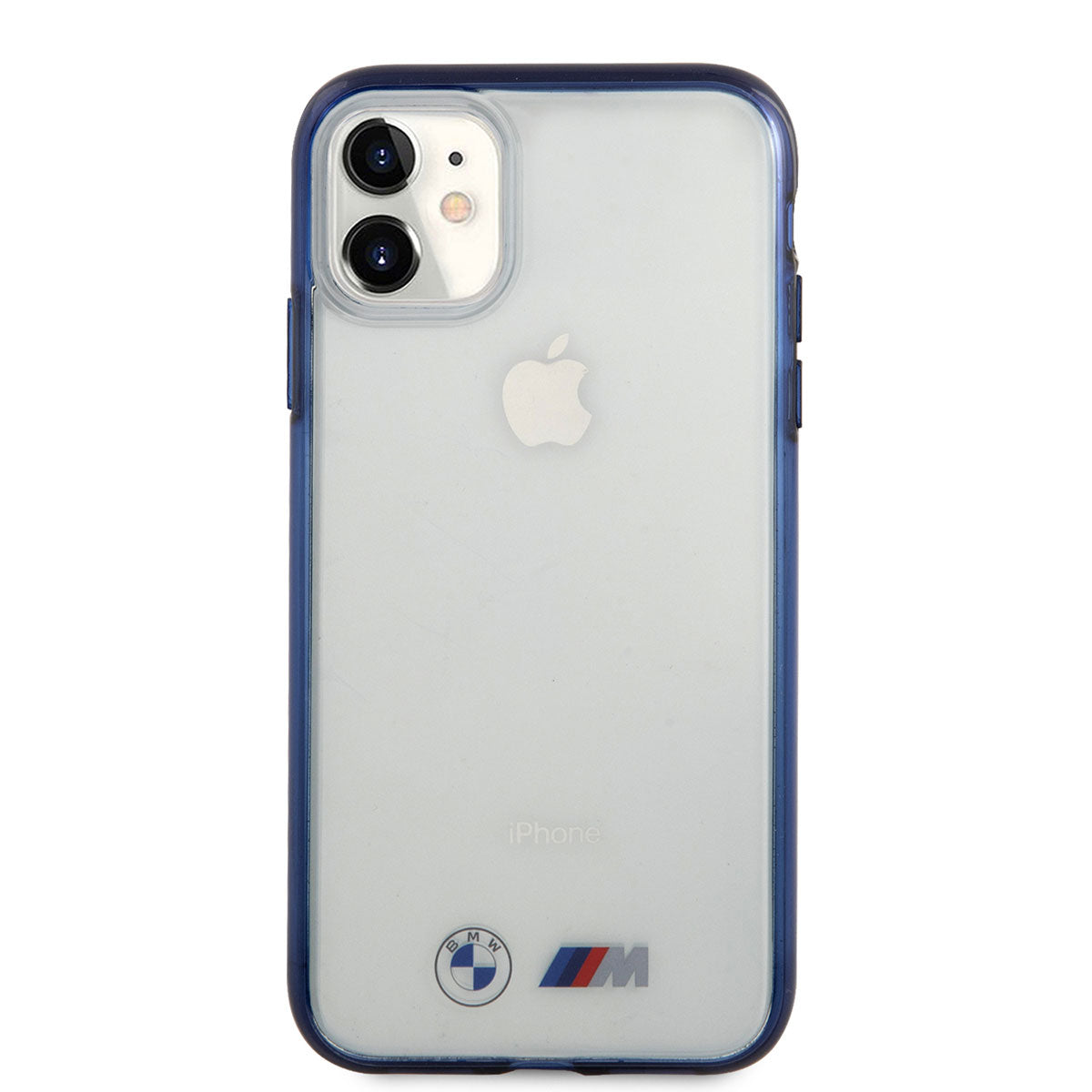 Apple iPhone 11 Kılıf BMW Buzlu Transparan Dizayn Kapak Şeffaf-Mavi