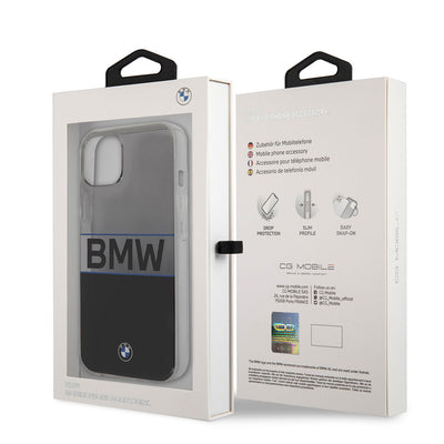 Apple iPhone 11 Kılıf BMW Buzlu Transparan Sert PC Kapak Şeffaf-Siyah