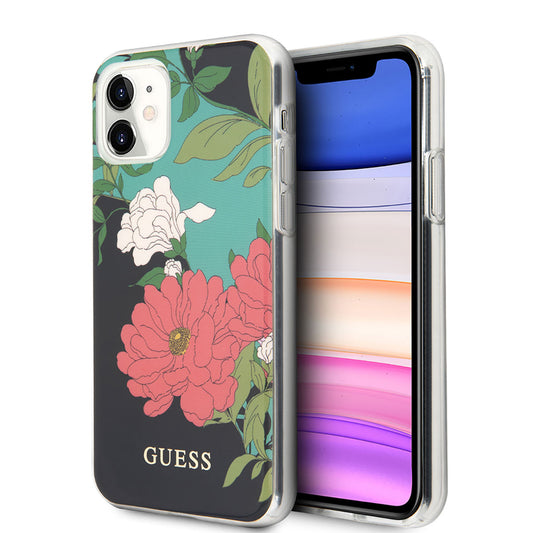 iPhone 11 Kılıf GUESS Çiçek Desenli Tasarım Kılıf