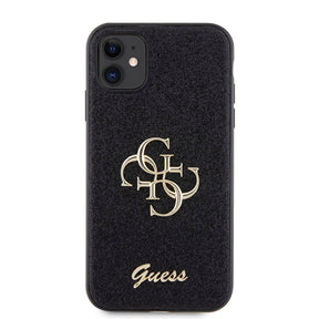 Apple iPhone 11 Kılıf Guess Orjinal Lisanslı 4G Büyük Metal Logolu Glitter Kapak ürününün kopyası