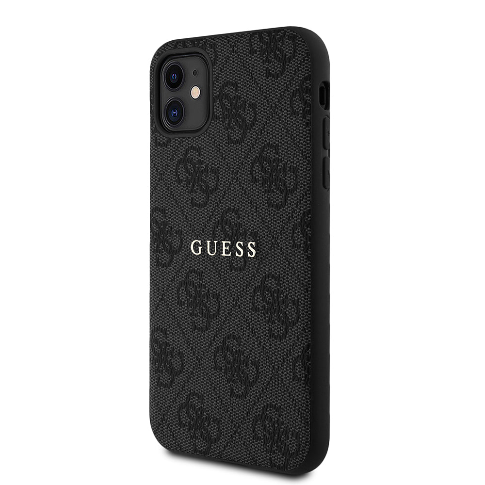 iPhone 11 Kılıf Guess Orjinal Lisanslı 4G Desen Yazı Logolu Kılıf