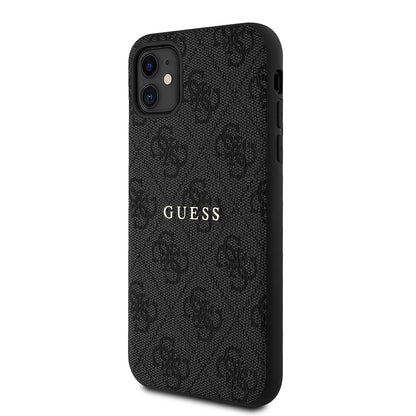 iPhone 11 Kılıf Guess Orjinal Lisanslı 4G Desen Yazı Logolu Kılıf