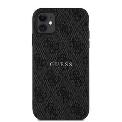 iPhone 11 Kılıf Guess Orjinal Lisanslı 4G Desen Yazı Logolu Kılıf