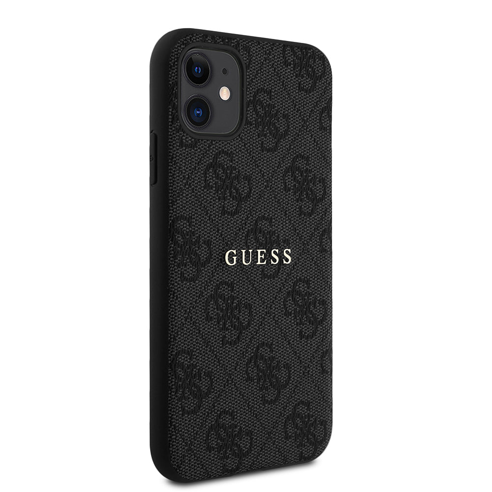 iPhone 11 Kılıf Guess Orjinal Lisanslı 4G Desen Yazı Logolu Kılıf