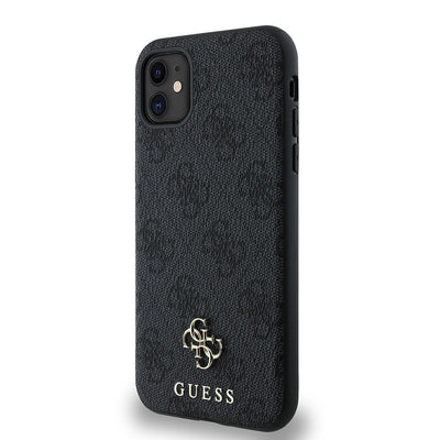 Apple iPhone 11 Kılıf Guess Orjinal Lisanslı Magsafe Şarj Özellikli Small 4G Classic Kapak Pembe