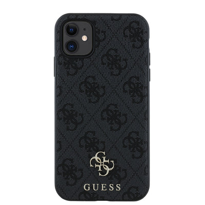 Apple iPhone 11 Kılıf Guess Orjinal Lisanslı Magsafe Şarj Özellikli Small 4G Classic Kapak Pembe