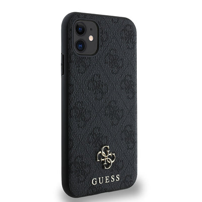 Apple iPhone 11 Kılıf Guess Orjinal Lisanslı Magsafe Şarj Özellikli Small 4G Classic Kapak Pembe