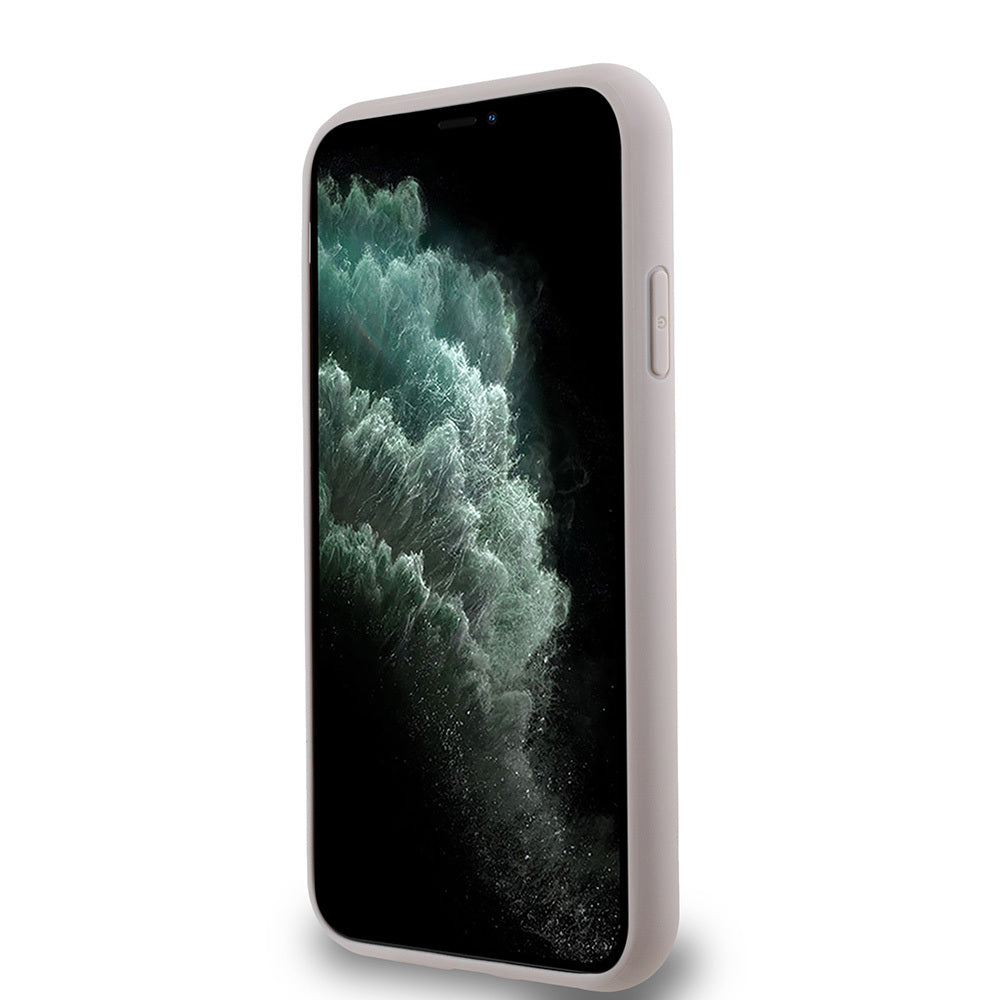 Apple iPhone 11 Kılıf Guess Orjinal Lisanslı Magsafe Şarj Özellikli Small 4G Classic Kapak Pembe