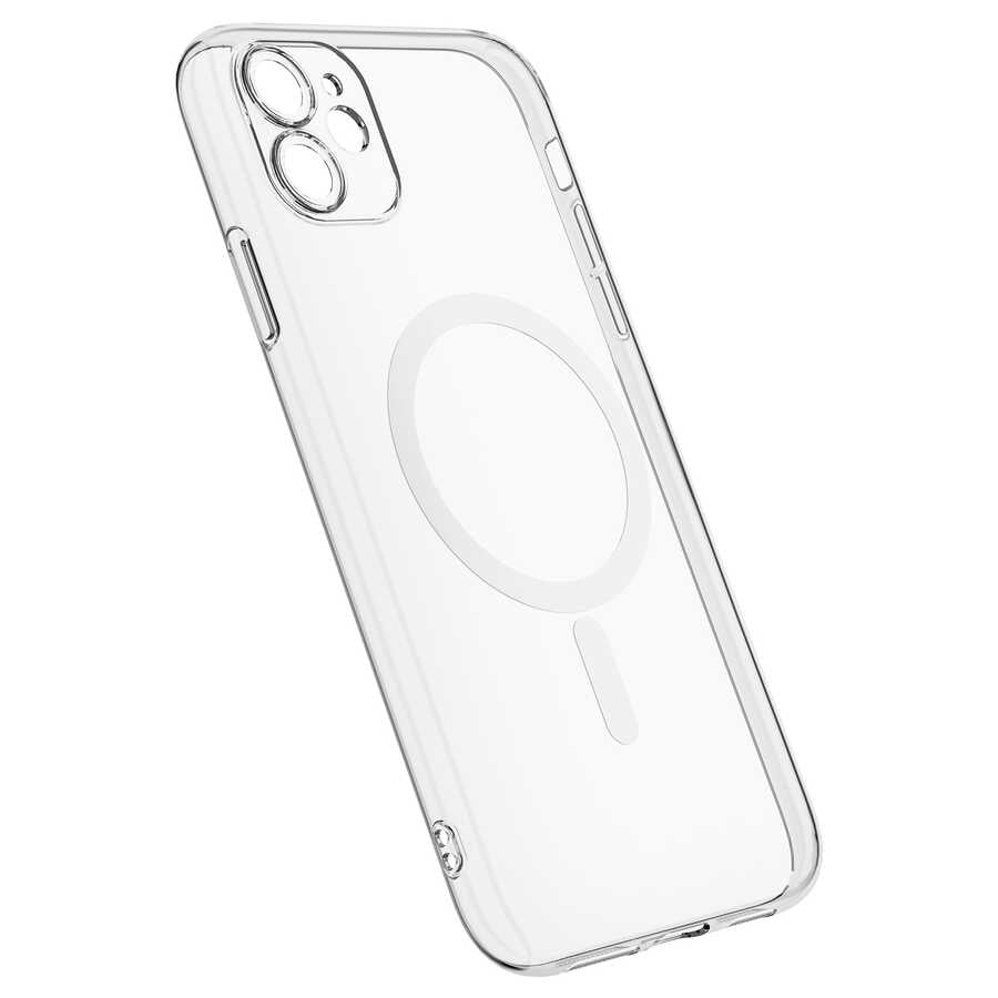 Apple iPhone 11 Kılıf Kamera Korumalı M-safe Sert PC Zore Porto Kapak Renksiz