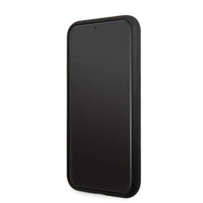 Apple iPhone 11 Kılıf Karl Lagerfeld Silikon Karl Dizayn Kapak Siyah