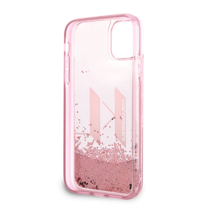 iPhone 11 Kılıf Karl Lagerfeld Sıvılı Simli Dizayn Kılıf