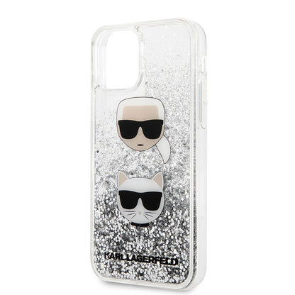 iPhone 11 Kılıf Karl Lagerfeld Sıvılı Simli K&C Dizayn Kılıf