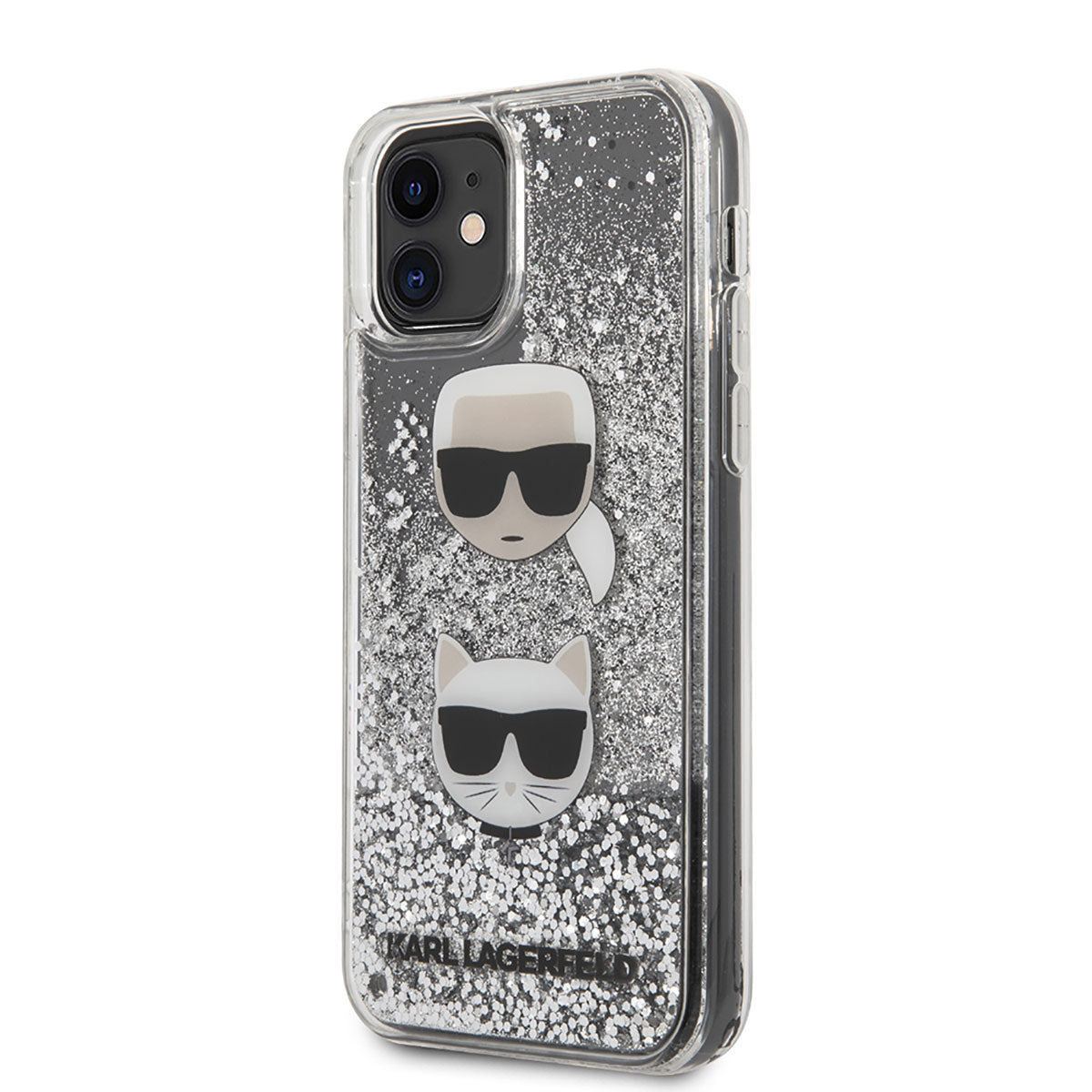 iPhone 11 Kılıf Karl Lagerfeld Sıvılı Simli K&C Dizayn Kılıf