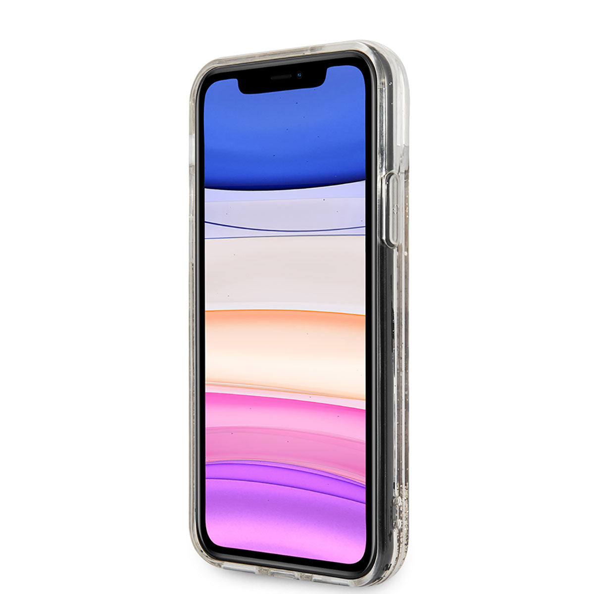 iPhone 11 Kılıf Karl Lagerfeld Sıvılı Simli K&C Head Dizayn Kılıf