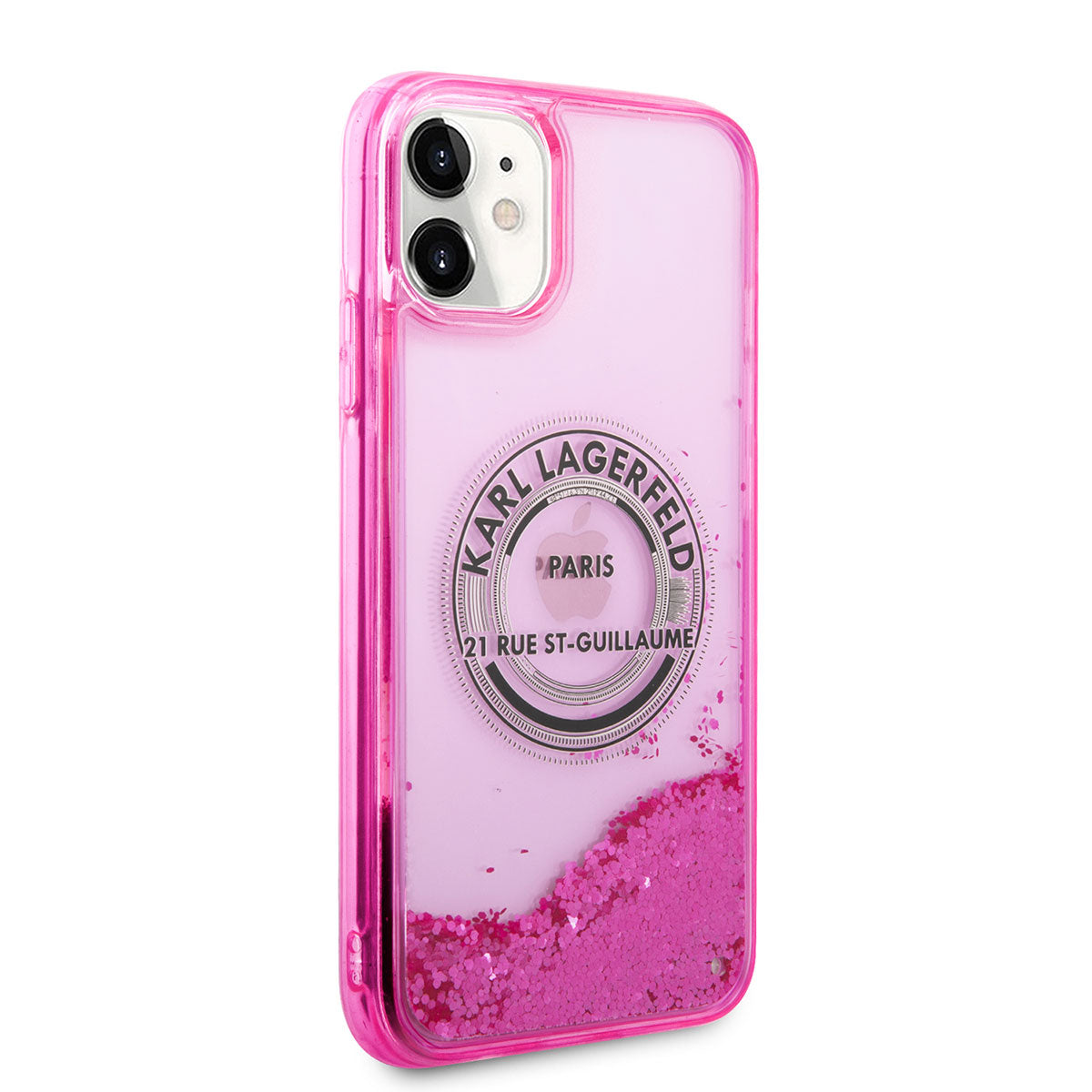 iPhone 11 Kılıf Karl Lagerfeld Sıvılı Simli RSG Dizayn Kılıf