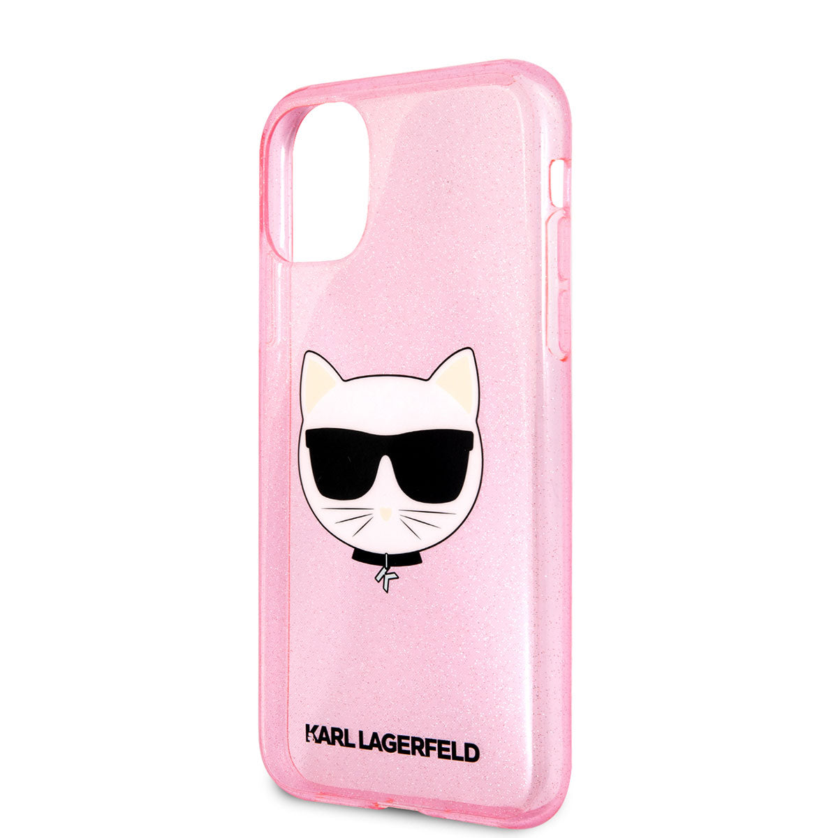 iPhone 11 Kılıf Karl Lagerfeld Transparan Choupette Head Dizayn Kılıf