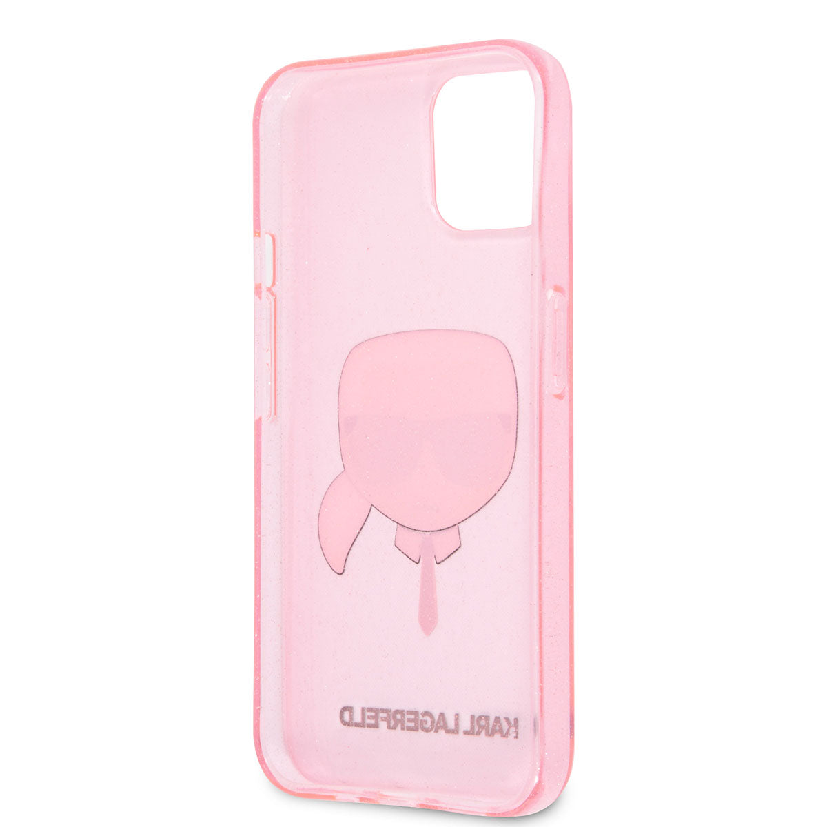 Apple iPhone 11 Kılıf Karl Lagerfeld Transparan Karl Head Dizayn Kapak Pembe