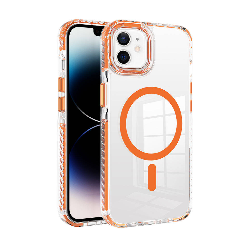 iPhone 11 Kılıf M-safe Şarj Özellikli Airbagli Takılabilir Askı Aparatlı Zore Nana Kılıf