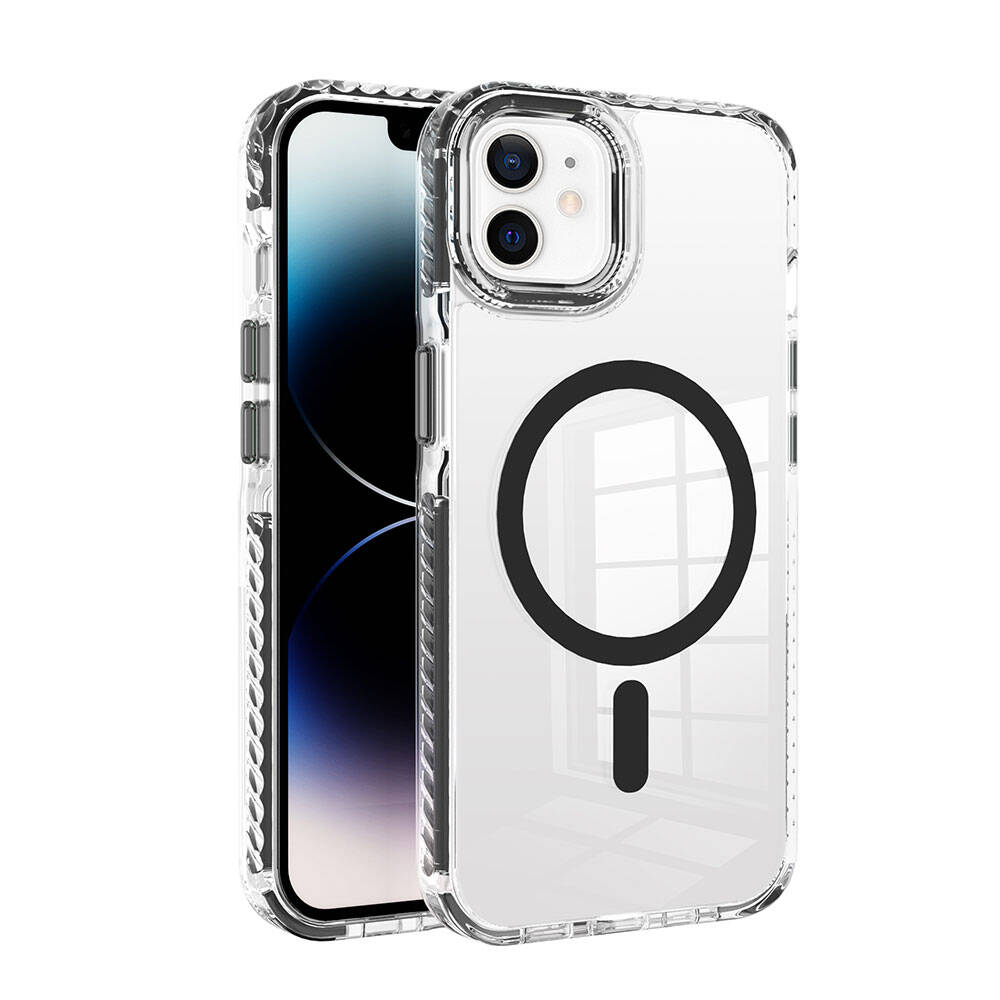 iPhone 11 Kılıf M-safe Şarj Özellikli Airbagli Takılabilir Askı Aparatlı Zore Nana Kılıf