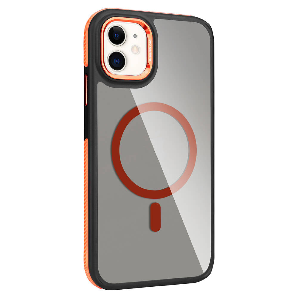 iPhone 11 Kılıf M-safe Şarj Özellikli Mat Görünümlü Zore Solo Kılıf