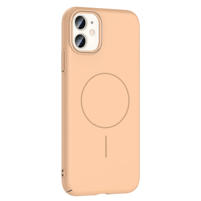 Apple iPhone 11 Kılıf M-safe Şarj Özellikli Zore Ruby Sert Kapak Gri