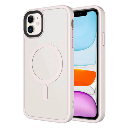 iPhone 11 Kılıf Mat Arka Yüzey Wireless Şarj Özellikli Zore Flet M-safe Kılıf