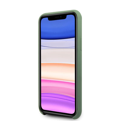 Apple iPhone 11 Kılıf U.S. POLO ASSN. Silikon Büyük Logo Dizayn Kapak Yeşil