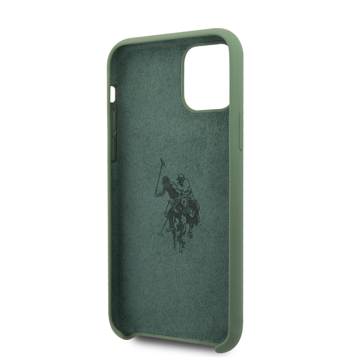 Apple iPhone 11 Kılıf U.S. POLO ASSN. Silikon Büyük Logo Dizayn Kapak Yeşil
