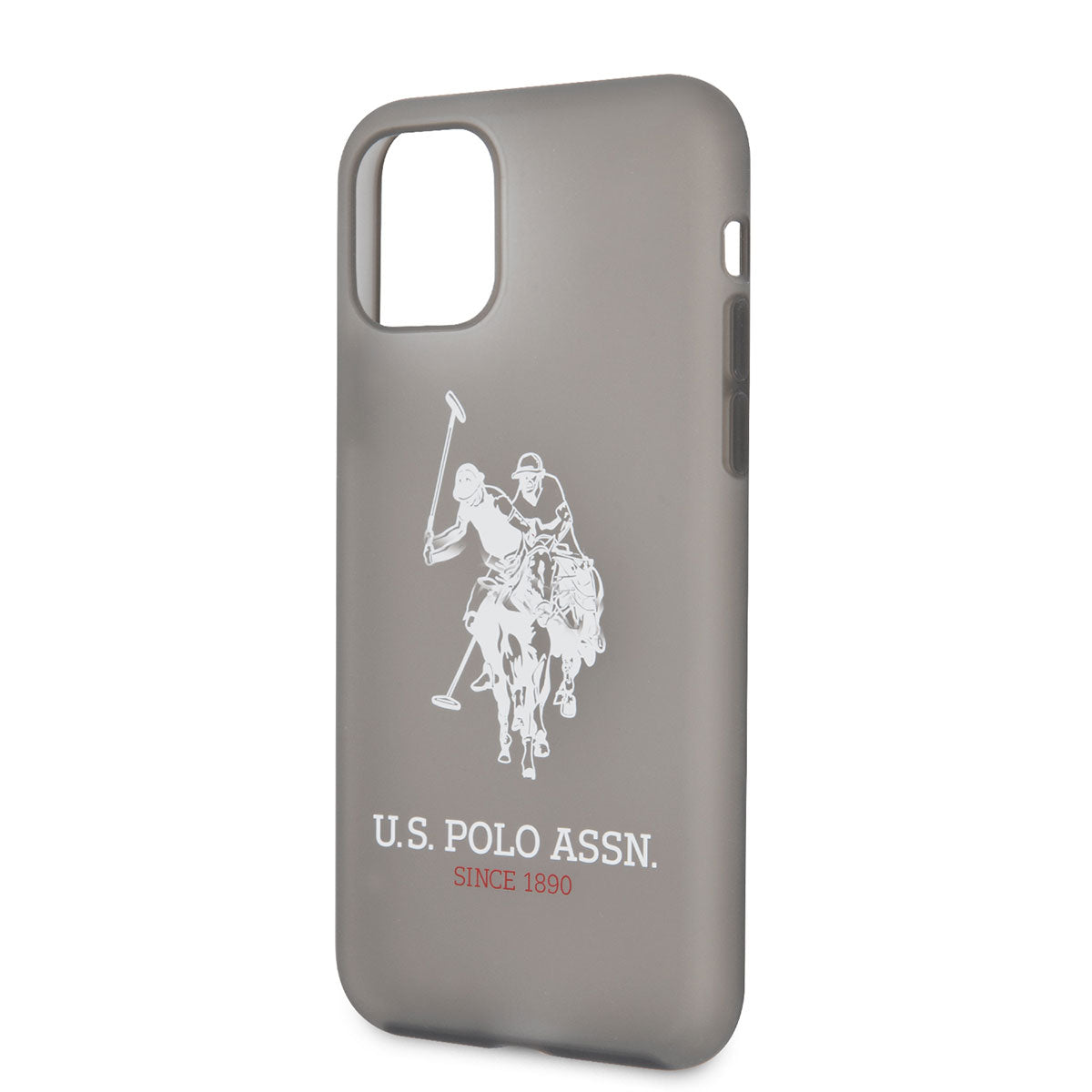 Apple iPhone 11 Kılıf U.S. POLO ASSN. Transparan Silikon Büyük Logo Dizayn Kapak Siyah