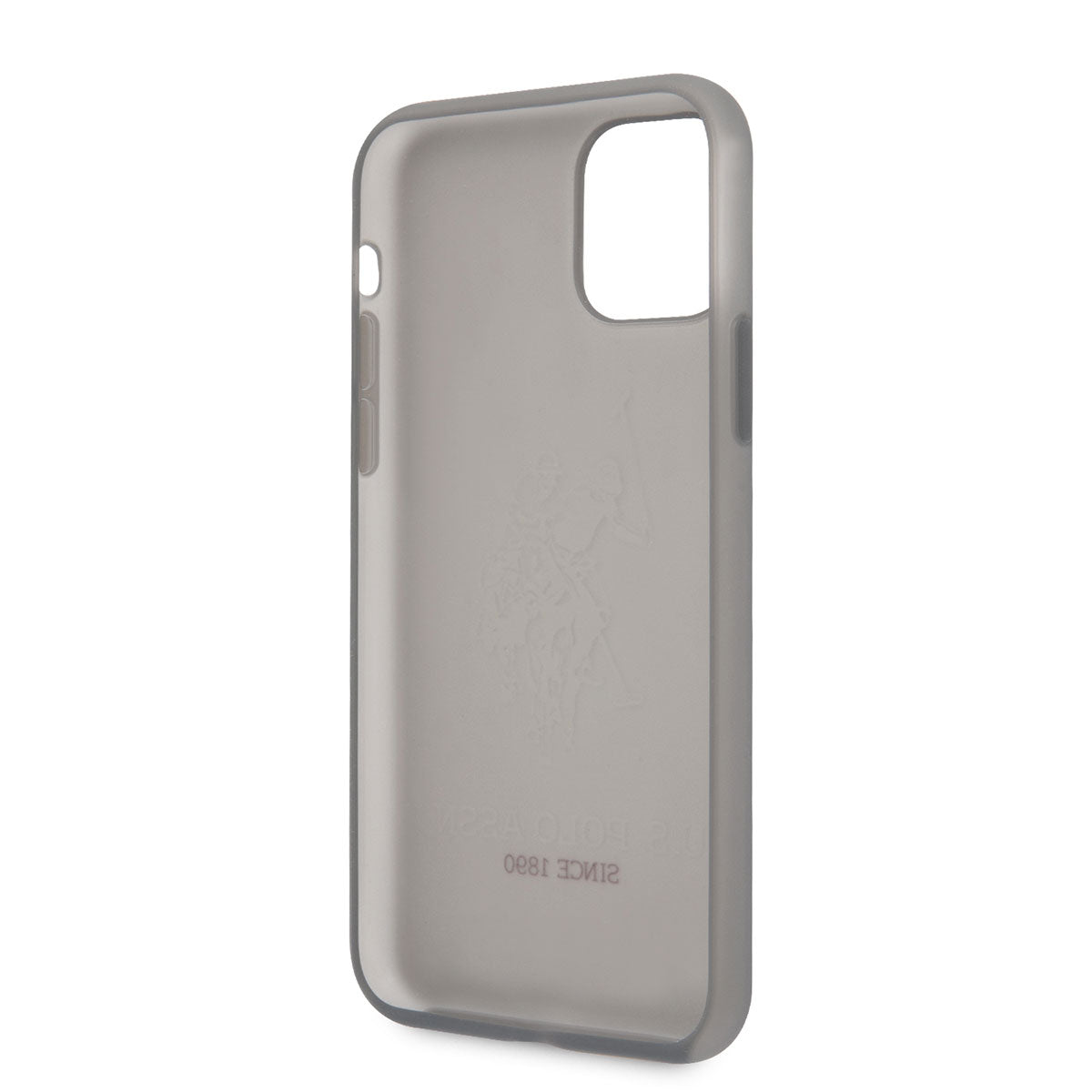 Apple iPhone 11 Kılıf U.S. POLO ASSN. Transparan Silikon Büyük Logo Dizayn Kapak Siyah
