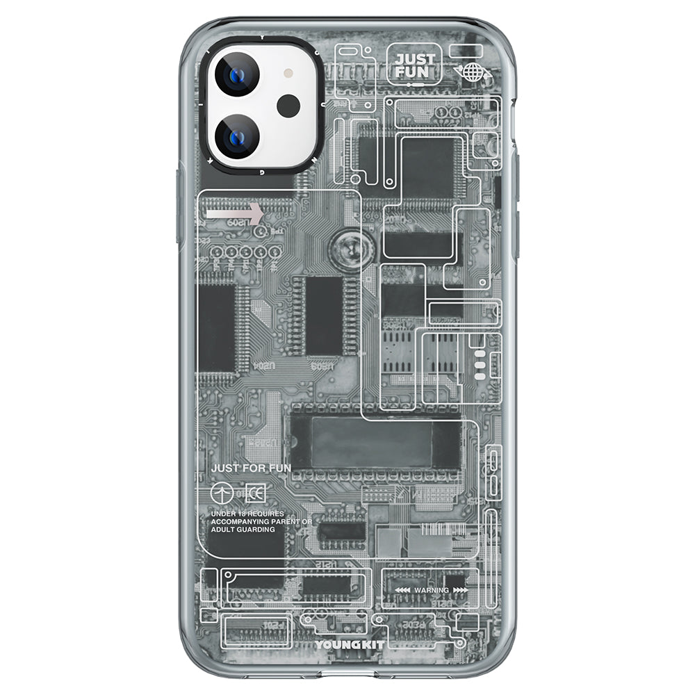 Apple iPhone 11 Kılıf YoungKit Technology Serisi Kapak Kırmızı