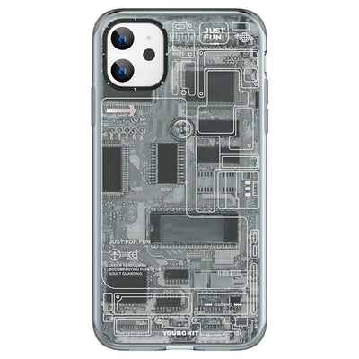 Apple iPhone 11 Kılıf YoungKit Technology Serisi Kapak Kırmızı